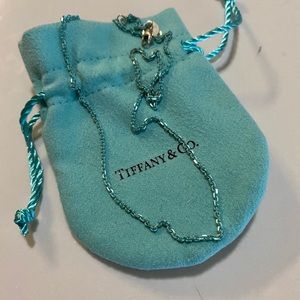 Tiffany & Co. Sterling Silver Chain w/ Blue Finish
